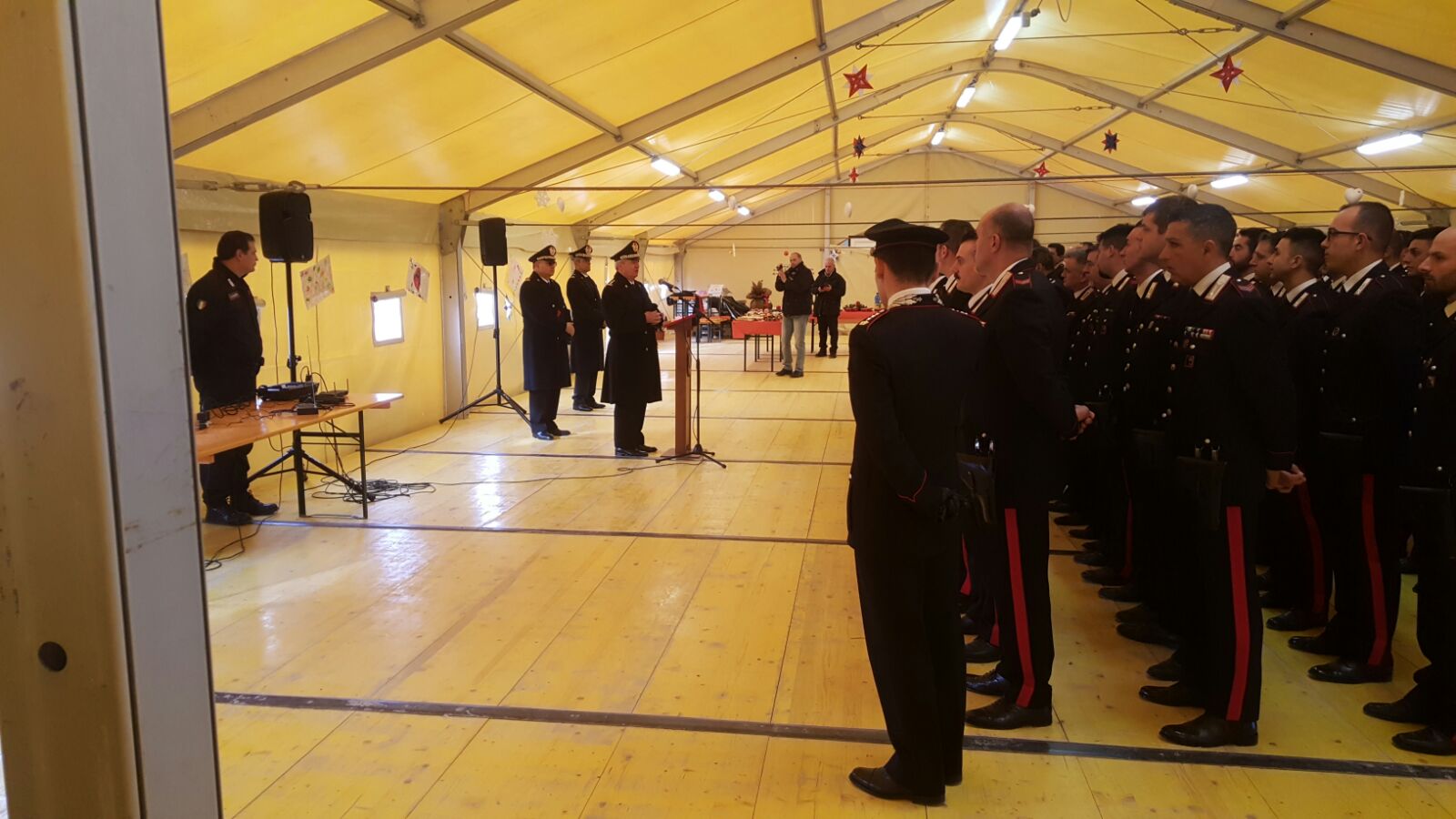 Sisma Centro Italia – Visita dei Carabinieri della Regione Lazio ad Amatrice