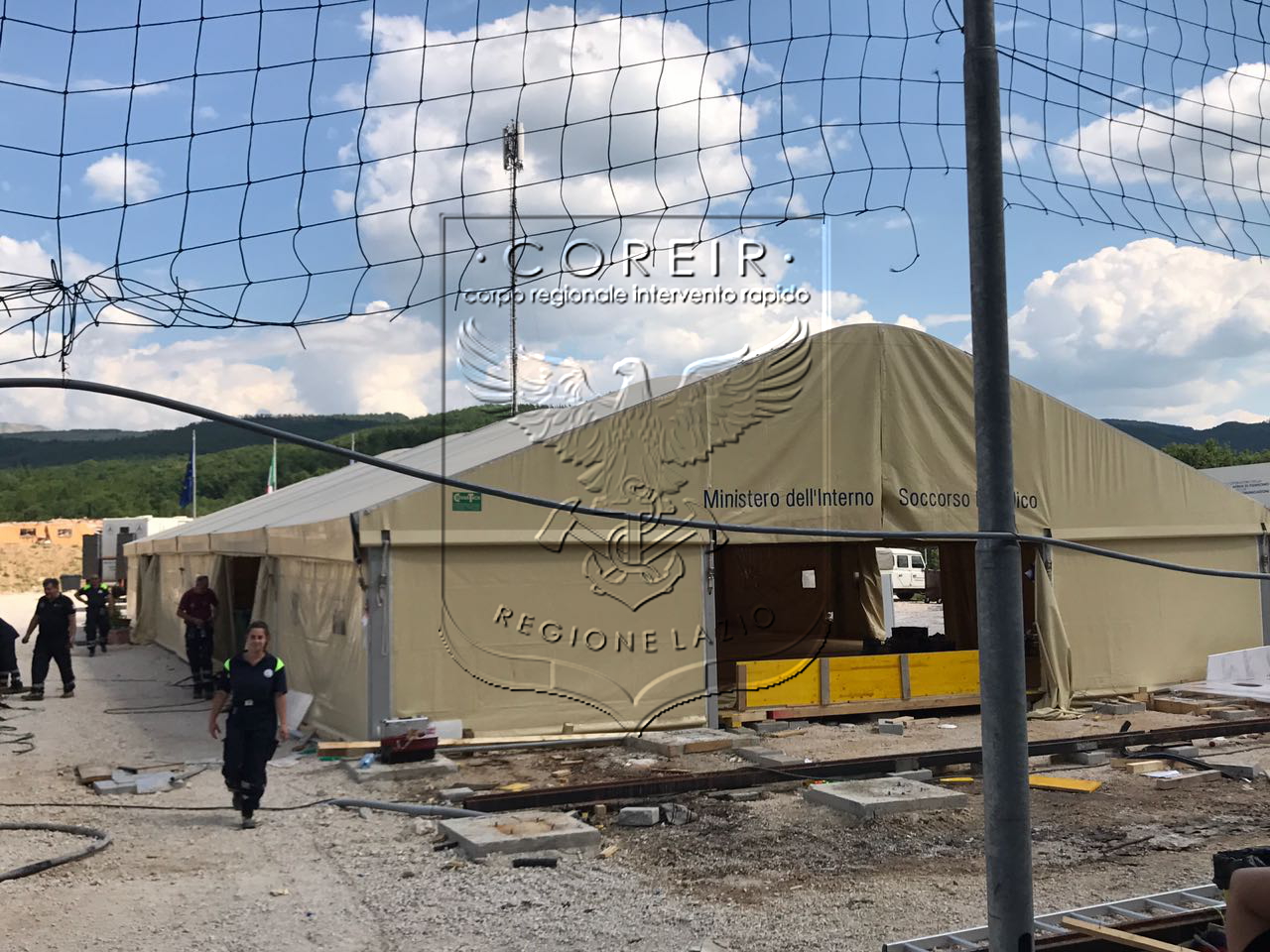 Sisma Centro Italia – Smontaggio Area di Assistenza alla Popolazione e Supporto Logistico